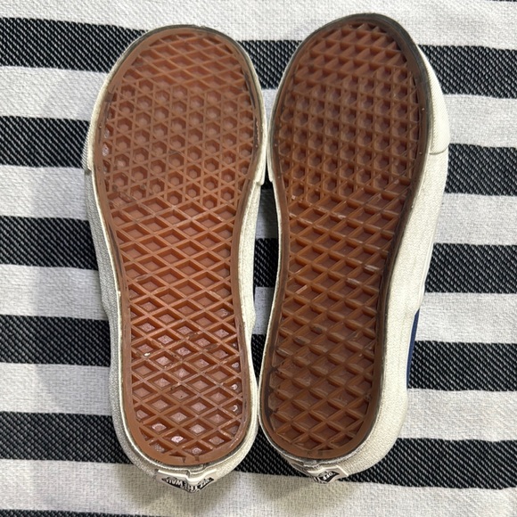 Vans Navy Blue Slip-On Canvas Shoes - Picture 7 of 7